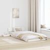 vidaXL Bed Frame with Headboard with Storage White 100 x 200 cm Wood