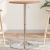 vidaXL Bar Table &Oslash;50x89.5 cm Solid Wood Beech