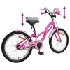 vidaXL Kids Bike 20'' for 6-11 Years Old Dark Pink