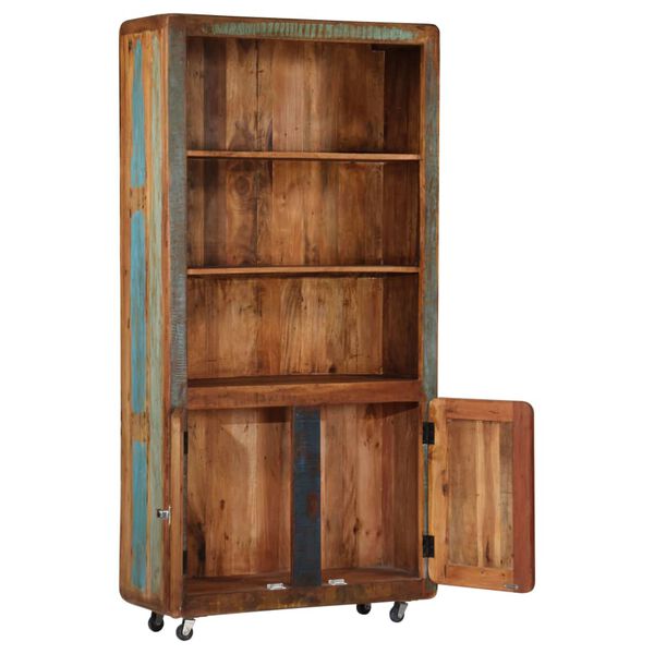 vidaXL Highboard 90x35x183 cm Solid Reclaimed Wood