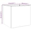 vidaXL Planters 2 pcs Anthracite 42x40x39 cm Steel