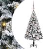 vidaXL Artificial Christmas Tree with 150 LEDs with Stand White 120 cm