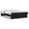 vidaXL Bed Frame without Mattress Black 120x200 cm
