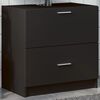 vidaXL Sink Cabinet Black 59x37x59 cm Engineered Wood