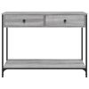 vidaXL Console Table Grey Sonoma 100x34.5x75 cm Engineered Wood