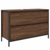 vidaXL Bathroom Basin Cabinet with Drawers Brown Oak 90x34.5x60 cm