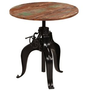 vidaXL Bar Table | Multicolour top, Black frame