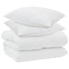 vidaXL Winter Duvet with Pillow 3 pcs White Microfiber