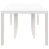 vidaXL Garden Dining Table White 300 x 100 x 73 cm Poly Rattan