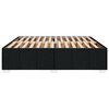 vidaXL Bed Frame without Mattress Black Super King Fabric