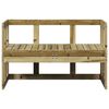 vidaXL Garden Sofa Bench Extendable Impregnated Wood Pine