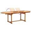 vidaXL 7 Piece Garden Dining Set Solid Wood Acacia and Textilene