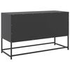 vidaXL TV Cabinet Black 100.5x39x60.5 cm Steel