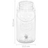 vidaXL Beverage Dispensers 2 pcs 3800 ml Glass