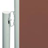 vidaXL Patio Retractable Side Awning 200x600 cm Brown
