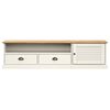 vidaXL TV Cabinet VIGO White 156x40x40 cm Solid Wood Pine