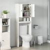 vidaXL Toilet Cabinet VIGO White and Antique White 60 x 27 x 161 cm