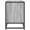 vidaXL TV Cabinet Grey Sonoma 100x35x50 cm Engineered Wood and Metal