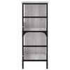 vidaXL Bookshelf Grey Sonoma 78.5x33x82 cm Engineered Wood