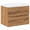 vidaXL Sink Cabinet with Built-in Basin Artisan Oak
