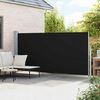 vidaXL Retractable Side Awning 160 x 500 cm Black