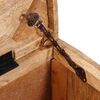 vidaXL Storage Box with Storage with Door Brown Solid Mango Wood