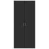 vidaXL Shoe Cabinet Black 80x39x178 cm Engineered Wood