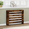 vidaXL Radiator Cover Smoked Oak 104x20x82 cm Engineered Wood