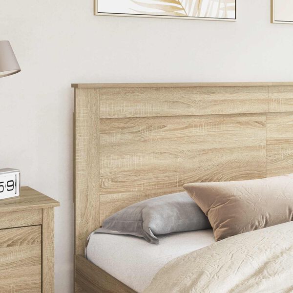 vidaXL Headboard with Headboard Sonoma Oak 200 cm Engineered Wood