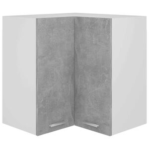 vidaXL Hanging Corner Cabinet "Lyon" Concrete Grey 57x57x60 cm