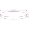 vidaXL Table Top Round &Oslash;50x4 cm Solid Wood Acacia