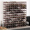 vidaXL Wine Rack for 120 Bottles Brown Solid Wood Pine