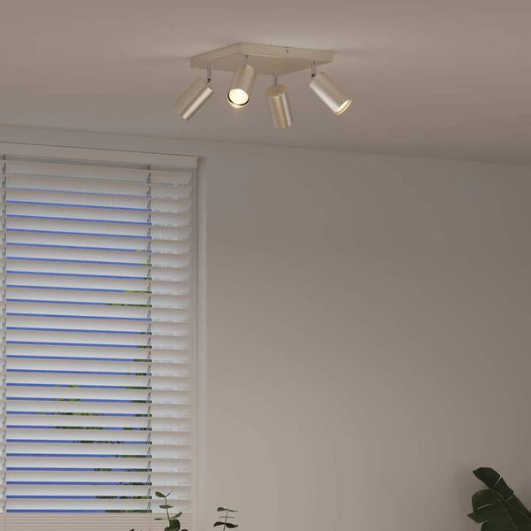 vidaXL Ceiling Spotlight Nickel 26 x 26 x 16.5 cm Metal