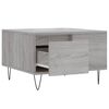 vidaXL Coffee Table Grey Sonoma 55x55x36.5 cm Engineered Wood