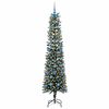 vidaXL Artificial Christmas Tree with 300 LEDs with Stand Green 210 cm