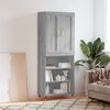 vidaXL Highboard Grey Sonoma 69.5x34x180 cm Engineered Wood