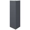 vidaXL Garden Planter Anthracite Triangular 30x26x75 cm Steel