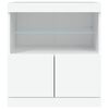 vidaXL Sideboard with LED Lights White 60x37x67 cm