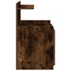 vidaXL Bedside Cabinet with 2 Drawers Smoked Oak 40x36.5x62 cm