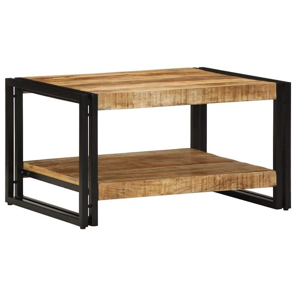 vidaXL Coffee Table 70x50x38 cm Solid Rough Wood Mango
