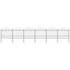 vidaXL Garden Fence with Spear Top Steel 1005x175 cm Black