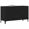 vidaXL Sideboard with Drawer Black 100 x 36 x 60 cm Engineered wood