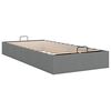 vidaXL Ottoman Bed Frame without Mattress Dark Grey Single Fabric