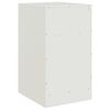 vidaXL Bedside Cabinets 2 pcs White 34.5x39x62 cm Steel