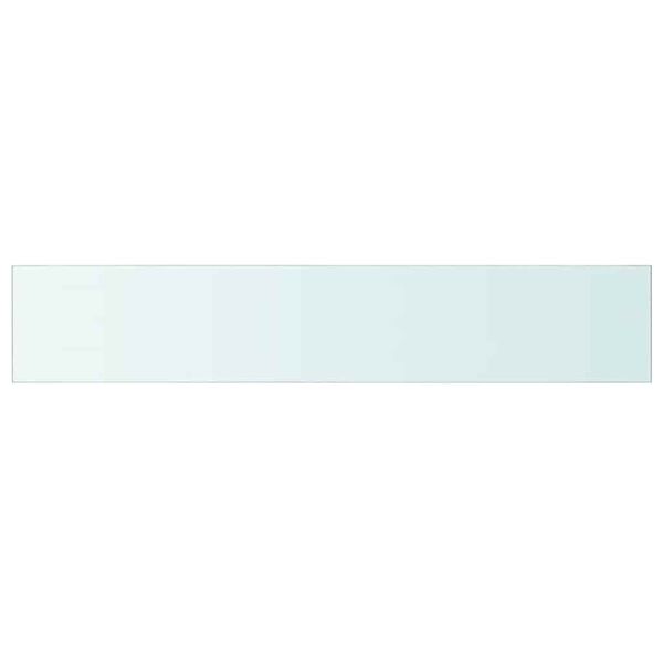 vidaXL Shelf Panel Glass Clear 110x20 cm
