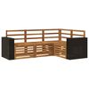 vidaXL Sofa Sets 4 pcs Solid Acacia Wood