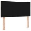 vidaXL LED Headboard with LED Strip Lights Taupe 80 cm Polyester