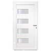 vidaXL Front Door Aluminium and PVC White 110x210 cm
