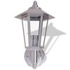 vidaXL Outdoor Uplight Wall Lantern Stainless Steel