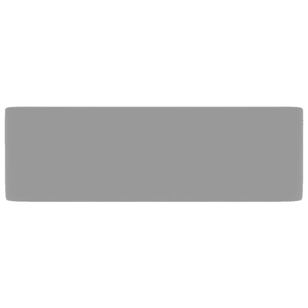 vidaXL Luxury Wash Basin Matt Light Grey 41x30x12 cm Ceramic